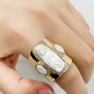 18K Gold-Plated Alloy Ring